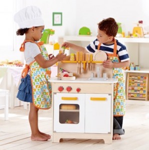 Organic Wooden Play Kitchen