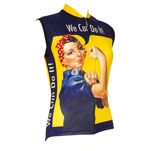 Classic Rosie the Riveter Cycling Jersey