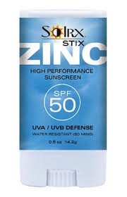 SolRx Zinc Sunscreen Sticks